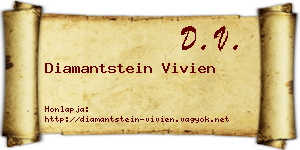 Diamantstein Vivien névjegykártya